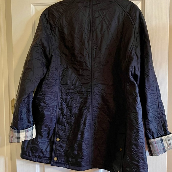 Barbour Beadnell Navy Blue Quilted Jacket - Picture 2 of 4